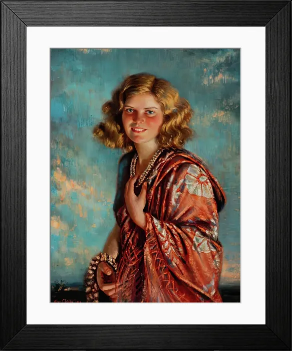 Framed Print : The Smiling Amazon, 1933. Creator: Alexander Christie Framed Print : The Smiling Amazon, 1933. Creator: Alexander Christie