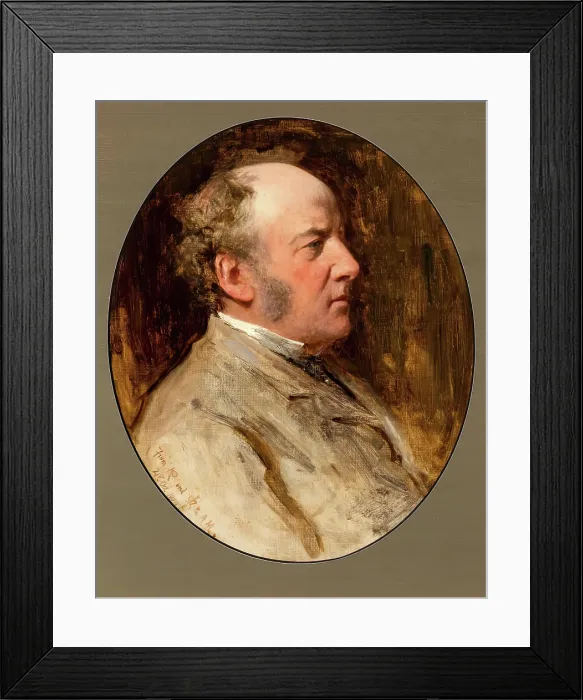 Framed Print : Sir John Everett Millais-Painted Jointly with the Sitter, 1880. Creators: George Reid, John Everett Millais