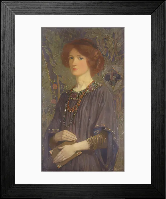 Framed Print : Portrait of Rachel Annand Taylor, 1907. Creator: John Duncan Framed Print : Portrait of Rachel Annand Taylor, 1907. Creator: John Duncan