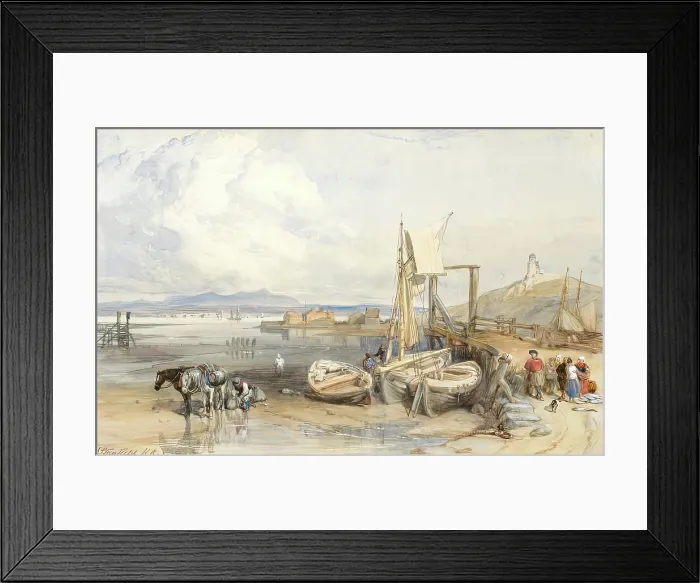 Framed Print : Annan-Skiddaw In The Distance, c1830-1850s Creator: Clarkson Stanfield Framed Print : Annan-Skiddaw In The Distance, c1830-1850s Creator: Clarkson Stanfield