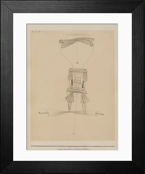 Framed Print : Female Jumping Jack, 1922. Creator: Paul Klee Framed Print : Female Jumping Jack, 1922. Creator: Paul Klee