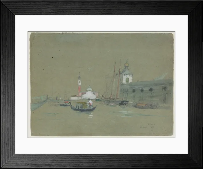 Framed Print : San Giorgio Maggiore, Venice, 1872. Creator: George Inness Framed Print : San Giorgio Maggiore, Venice, 1872. Creator: George Inness