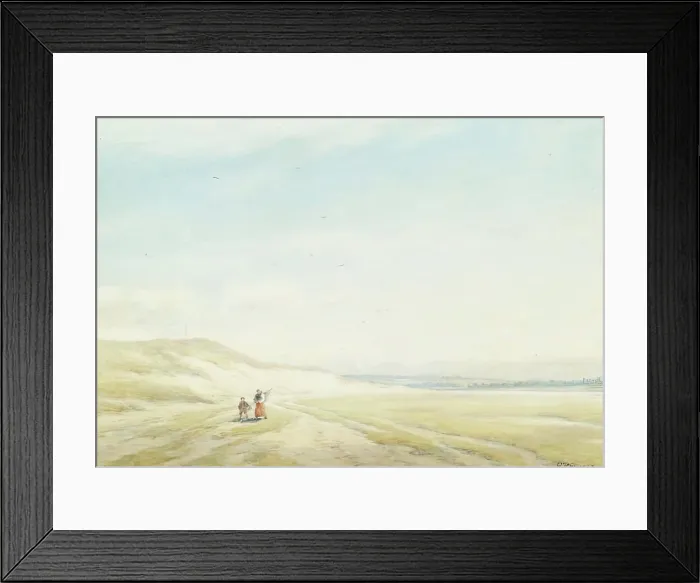 Framed Print : The River Canche, c1890-1924. Creator: George Russell Gowans Framed Print : The River Canche, c1890-1924. Creator: George Russell Gowans