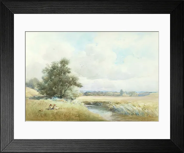 Framed Print : The Tarland Burn, 1875-1899. Creator: George Russell Gowans Framed Print : The Tarland Burn, 1875-1899. Creator: George Russell Gowans