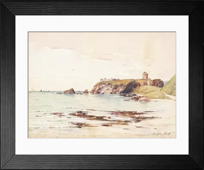 Framed Print : Dunnottar Castle, c1890s. Creator: John Beattie Scott Framed Print : Dunnottar Castle, c1890s. Creator: John Beattie Scott