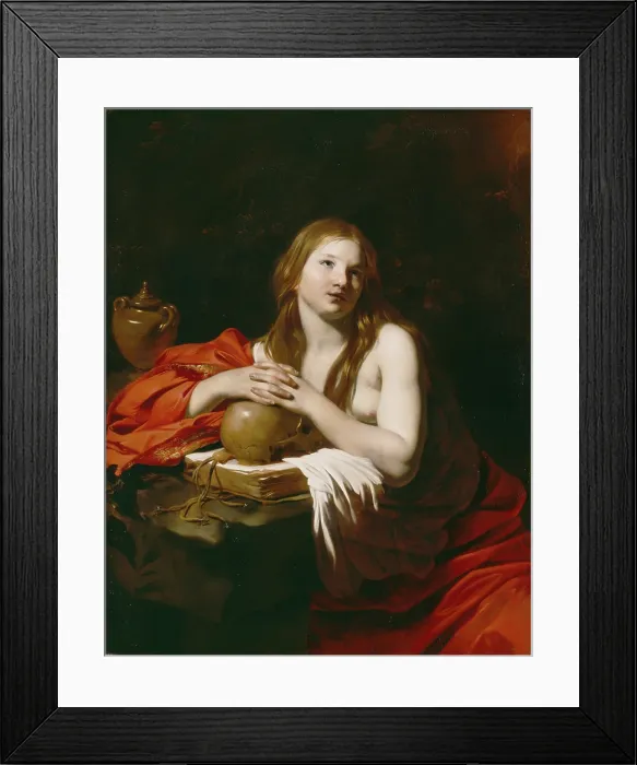 Framed Print : The Repentant Magdalene, c1625. Creator: Nicolas Regnier Framed Print : The Repentant Magdalene, c1625. Creator: Nicolas Regnier