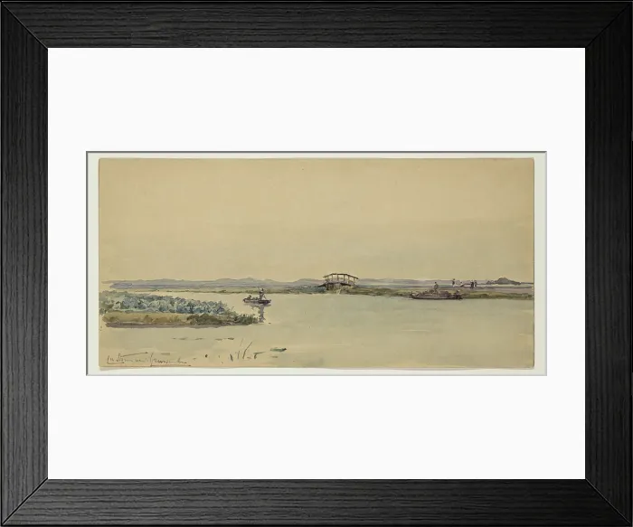 Framed Print : Canal Near Ruysburg, 1885. Creator: Carel Nicolaas Storm Framed Print : Canal Near Ruysburg, 1885. Creator: Carel Nicolaas Storm