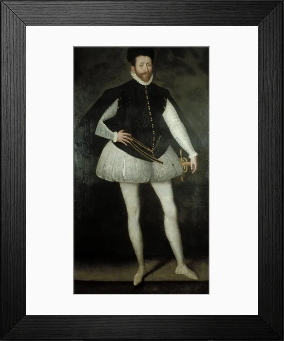 Framed Print : A Nobleman of the Valois Court, 16th century. Creator: School of Francois Clouet Framed Print : A Nobleman of the Valois Court, 16th century. Creator: School of Francois Clouet