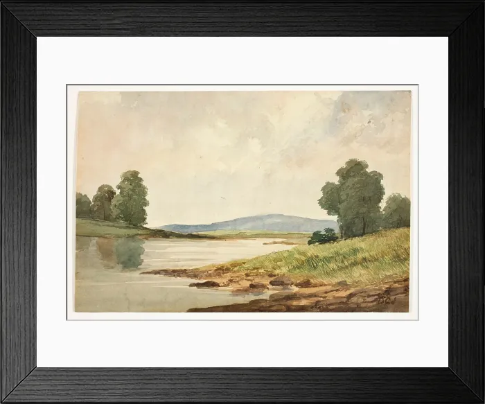 Framed Print : Landscape, c1820-1865. Creator: David Claypoole Johnston Framed Print : Landscape, c1820-1865. Creator: David Claypoole Johnston