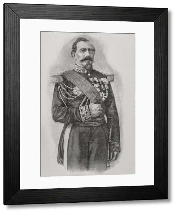 Framed Print : Charles Denis Bourbaki, (1816-1897), French general, 1891. Creator: Unknown Framed Print : Charles Denis Bourbaki, (1816-1897), French general, 1891. Creator: Unknown