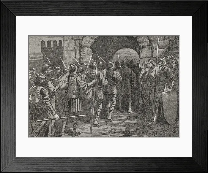 Framed Print : Siege of Gerona (Girona) (27 June to 10 September 1285), 1890. Creator: Unknown Framed Print : Siege of Gerona (Girona) (27 June to 10 September 1285), 1890. Creator: Unknown