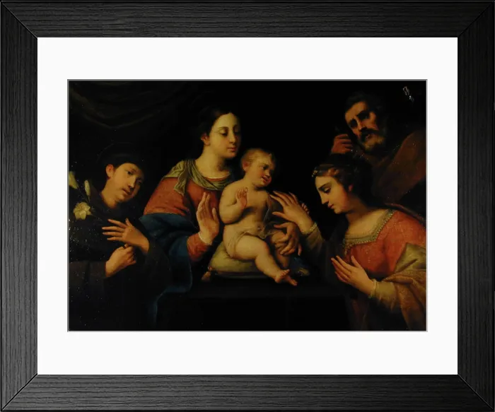 Framed Print : Spiritual Betrothal of Saint Catherine of Alexandria with the Infant Jesus, c17th century. Creator: Unknown Framed Print : Spiritual Betrothal of Saint Catherine of Alexandria with the Infant Jesus, c17th century. Creator: Unknown