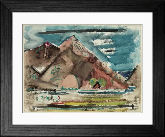 Framed Print : New Mexican Landscape near Taos, 1930. Creator: John Marin Framed Print : New Mexican Landscape near Taos, 1930. Creator: John Marin