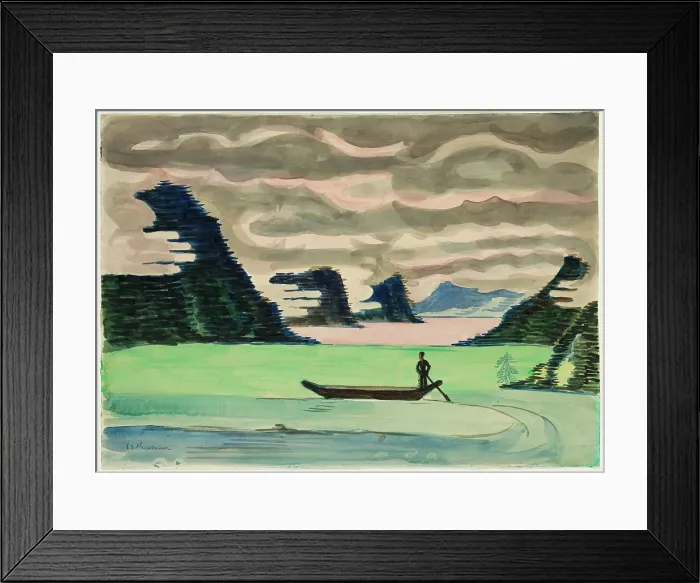 Framed Print : Mountain Lake, c1930. Creator: Ernst Kirchner Framed Print : Mountain Lake, c1930. Creator: Ernst Kirchner