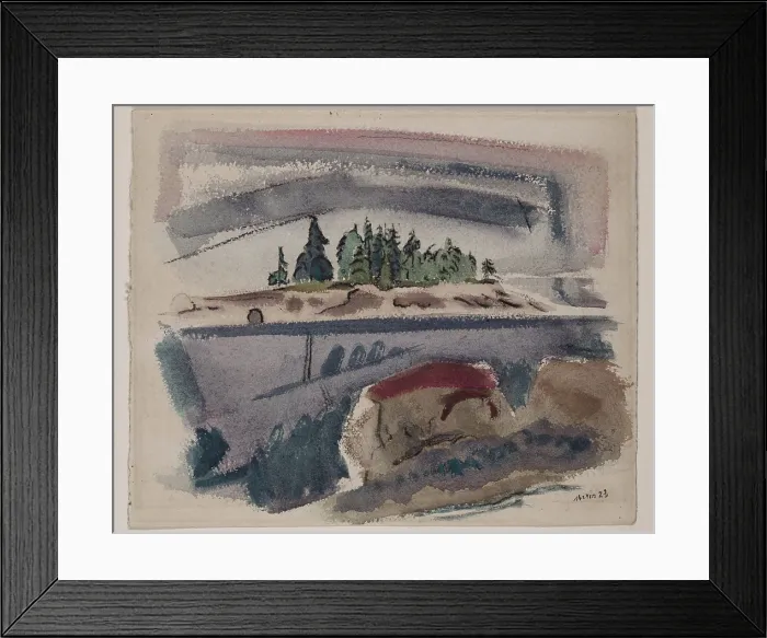 Framed Print : From Deer Isle, Maine Looking Outward, 1923. Creator: John Marin Framed Print : From Deer Isle, Maine Looking Outward, 1923. Creator: John Marin