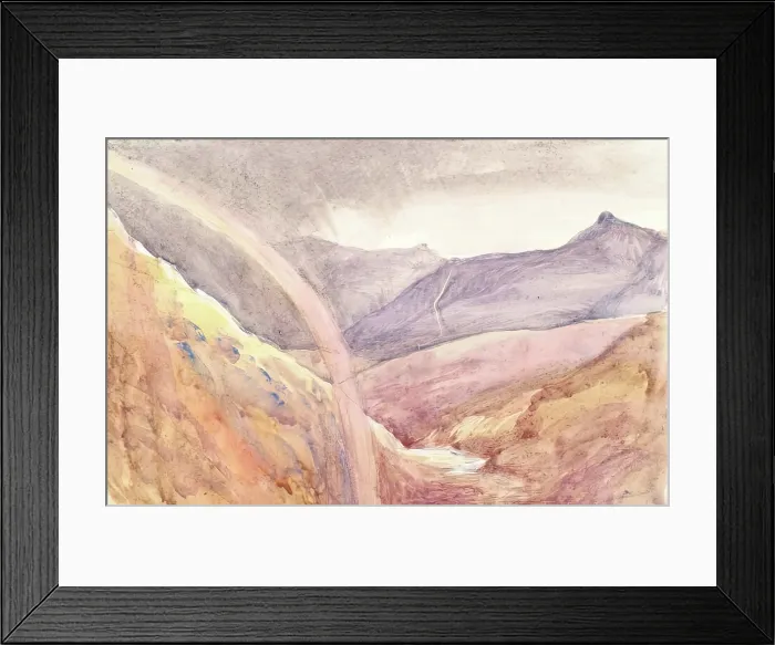 Framed Print : Highland Scenery with Rainbow, c1847 Creator: John Phillip Framed Print : Highland Scenery with Rainbow, c1847 Creator: John Phillip