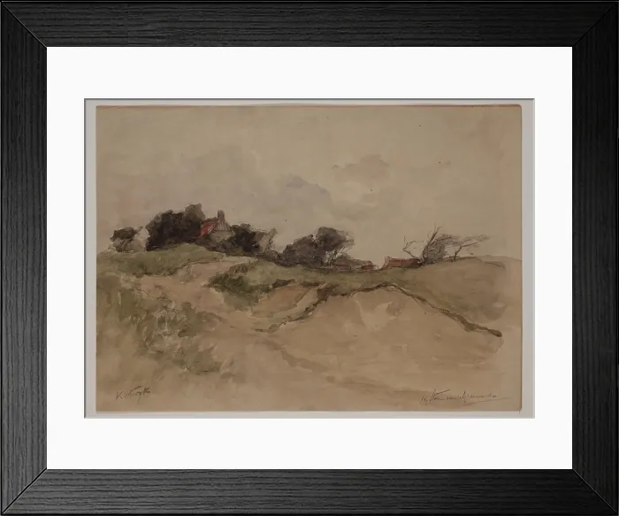 Framed Print : The Downs near Katwyk, c1860-1920. Creator: Carel Nicolaas Storm Framed Print : The Downs near Katwyk, c1860-1920. Creator: Carel Nicolaas Storm