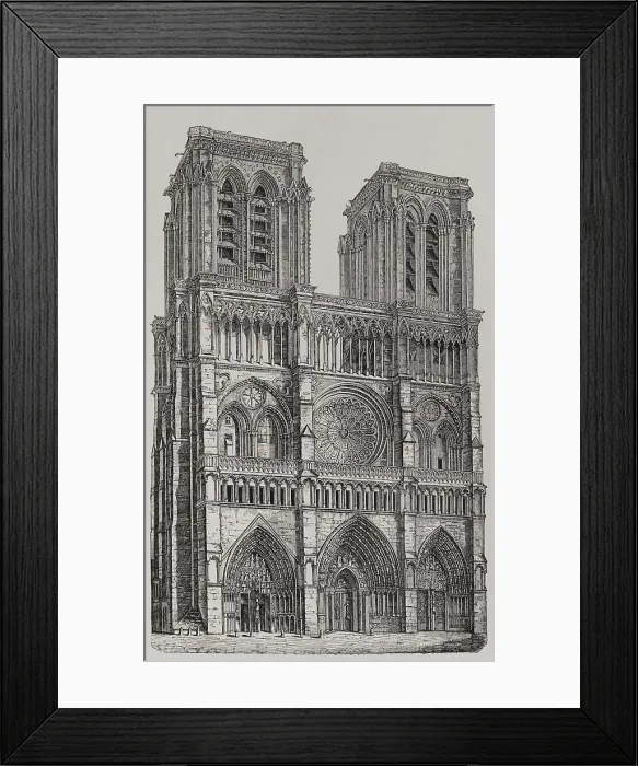 Framed Print : Notre-Dame, Paris, France, 1877. Creator: Unknown
