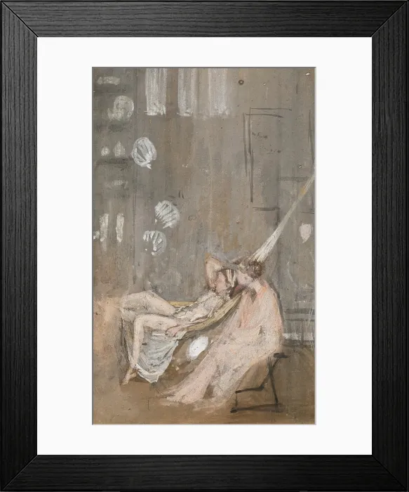 Framed Print : In the Studio, 1865. Creator: James Abbott McNeill Whistler