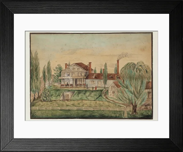 Framed Print : Whitby Hall, c1840s. Creator: Martha Gray Thomas Framed Print : Whitby Hall, c1840s. Creator: Martha Gray Thomas