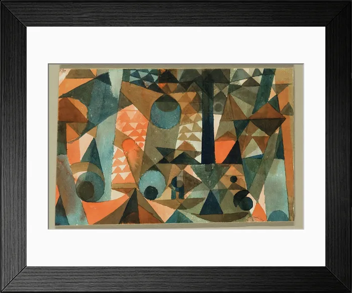 Framed Print : Translucencies, Orange-Blue, 1915. Creator: Paul Klee Framed Print : Translucencies, Orange-Blue, 1915. Creator: Paul Klee