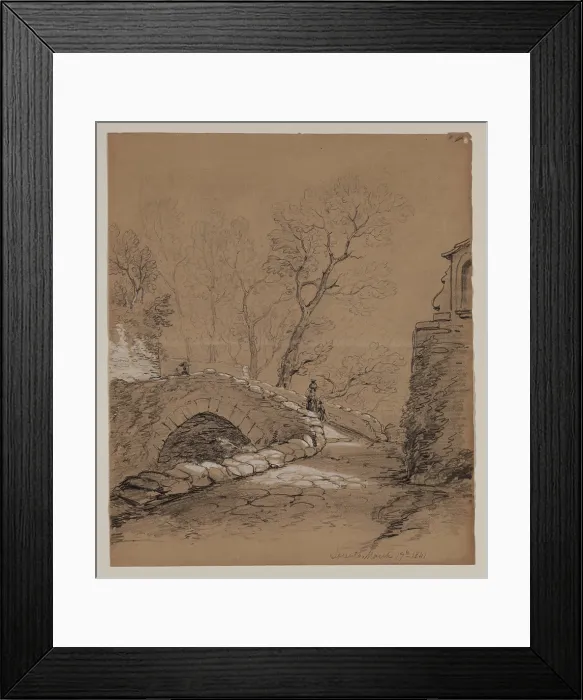 Framed Print : Sorrento, March 19, 1841. Creator: John William Casilear Framed Print : Sorrento, March 19, 1841. Creator: John William Casilear
