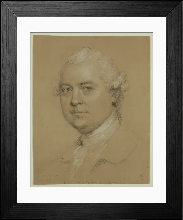 Framed Print : A. Gustavius, Diamond Merchant from Sweden, 1778. Creator: Ozias Humphry Framed Print : A. Gustavius, Diamond Merchant from Sweden, 1778. Creator: Ozias Humphry