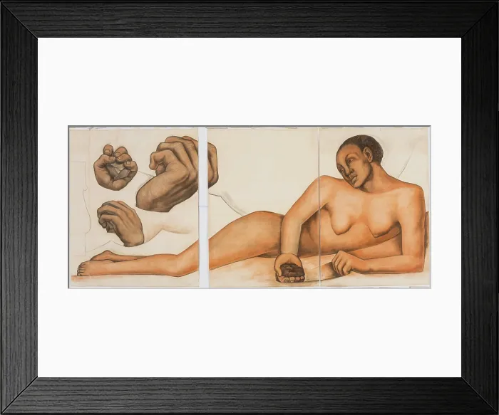 Framed Print : Figure Representing the Black Race (Second Version), 1932. Creator: Diego Rivera Framed Print : Figure Representing the Black Race (Second Version), 1932. Creator: Diego Rivera