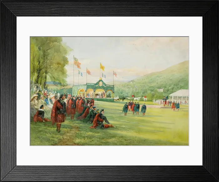 Framed Print : Braemar Highland Games, 1898. Creator: John Mitchell Framed Print : Braemar Highland Games, 1898. Creator: John Mitchell