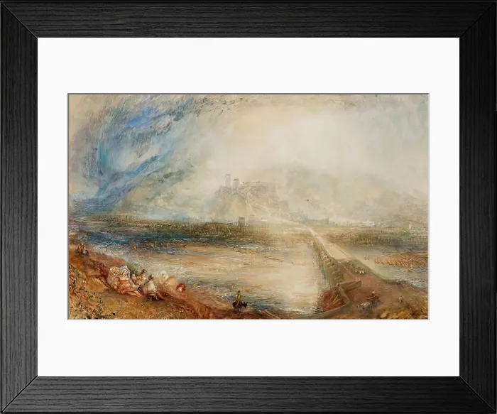 Framed Print : Bellinzona from the Road to Locarno, 1843. Creator: JMW Turner Framed Print : Bellinzona from the Road to Locarno, 1843. Creator: JMW Turner