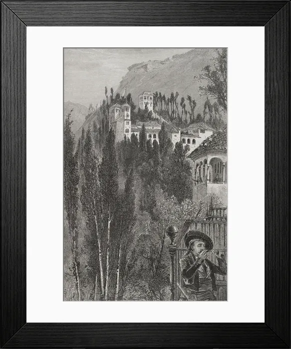 Framed Print : The Generalife, Granada, Andalusia, Spain, 1890. Creator: Unknown Framed Print : The Generalife, Granada, Andalusia, Spain, 1890. Creator: Unknown