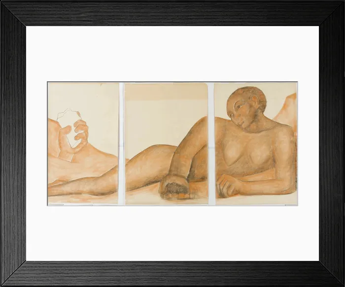 Framed Print : Figure Representing the Black Race (First Version), 1932. Creator: Diego Rivera Framed Print : Figure Representing the Black Race (First Version), 1932. Creator: Diego Rivera