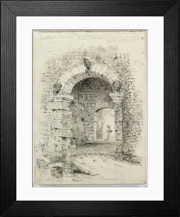 Framed Print : The Porta all'Arco, c1831. Creator: Thomas Cole. The Porta all'Arco, c1831. Creator: Thomas Cole Framed Print : The Porta all'Arco, c1831. Creator: Thomas Cole. The Porta all'Arco, c1831. Creator: Thomas Cole