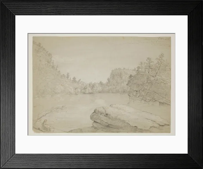 Framed Print : Shongo Lake, 1846. Creator: Thomas Cole Framed Print : Shongo Lake, 1846. Creator: Thomas Cole