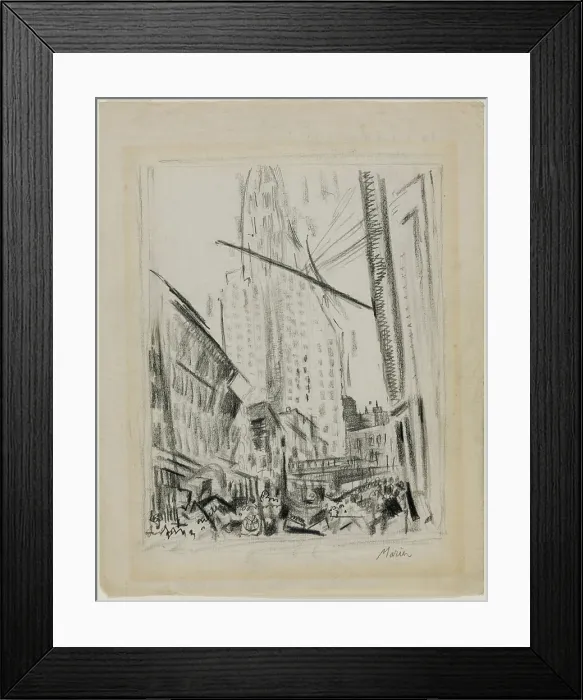 Framed Print : Fifth Avenue, New York, c1920. Creator: John Marin Framed Print : Fifth Avenue, New York, c1920. Creator: John Marin