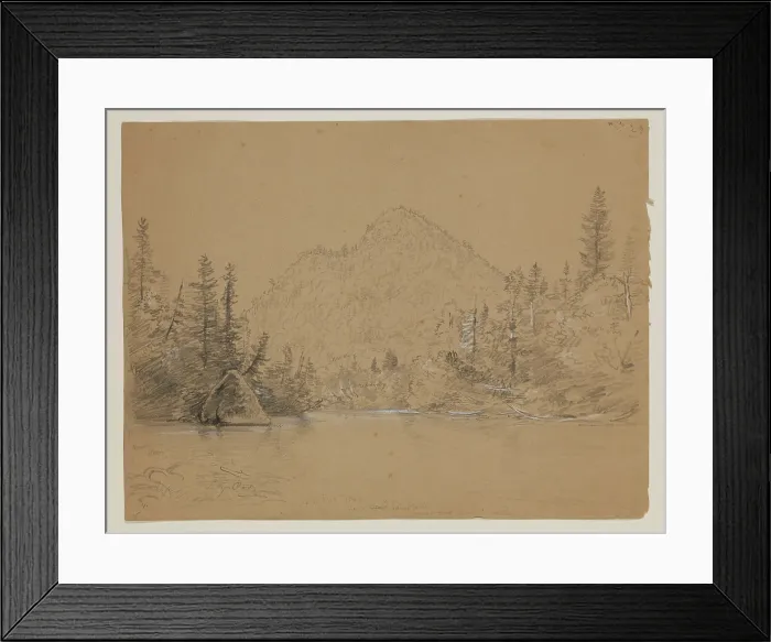 Framed Print : View of a Valley, 1846. Creator: Thomas Cole Framed Print : View of a Valley, 1846. Creator: Thomas Cole