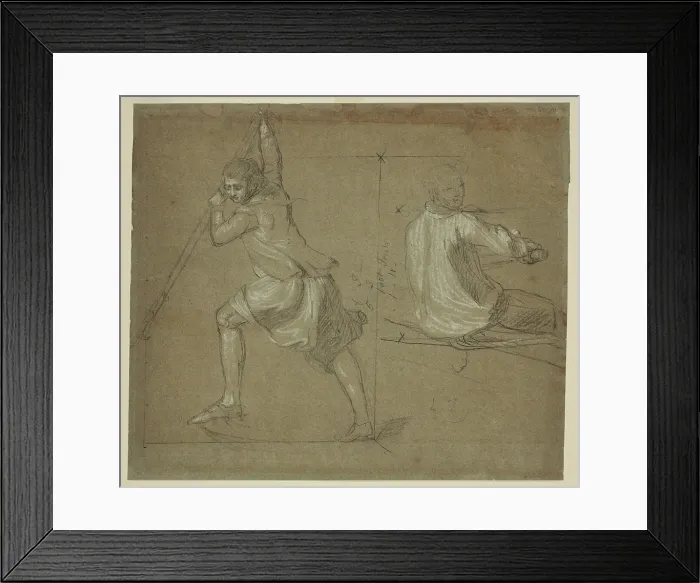Framed Print : Harpooner and Oarsman, between 1777 and 1778. Creator: John Singleton Copley Framed Print : Harpooner and Oarsman, between 1777 and 1778. Creator: John Singleton Copley
