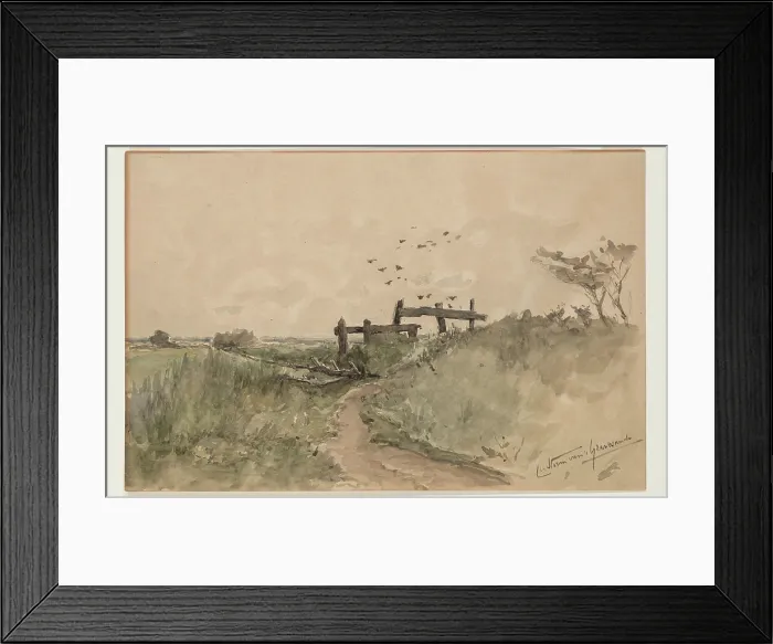 Framed Print : In the Downs, possibly 1855. Creator: Carel Nicolaas Storm Framed Print : In the Downs, possibly 1855. Creator: Carel Nicolaas Storm