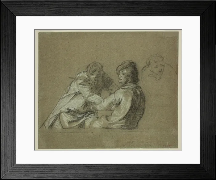 Framed Print : Two Oarsmen, between 1777 and 1778. Creator: John Singleton Copley Framed Print : Two Oarsmen, between 1777 and 1778. Creator: John Singleton Copley