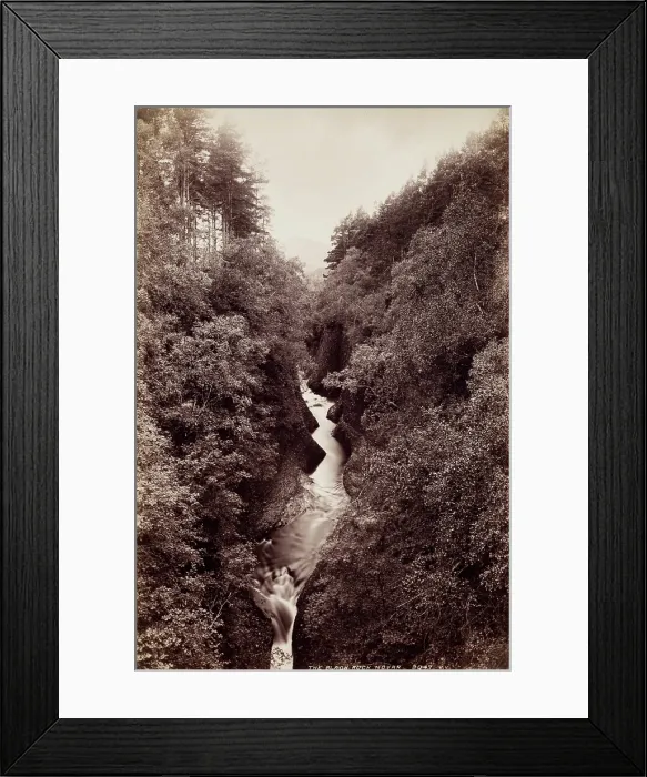 Framed Print : The Black Rock, Novar, 1860-1880. Creator: James Valentine Framed Print : The Black Rock, Novar, 1860-1880. Creator: James Valentine