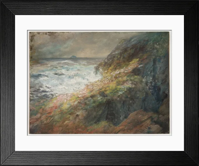 Framed Print : From the Cliffs of Ailse, Ayrshire, between 1860 and 1909. Creator: Robert Hopkin