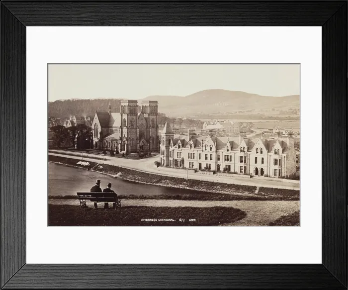 Framed Print : Inverness Cathedral, between 1870 and 1880. Creator: George Washington Wilson Framed Print : Inverness Cathedral, between 1870 and 1880. Creator: George Washington Wilson