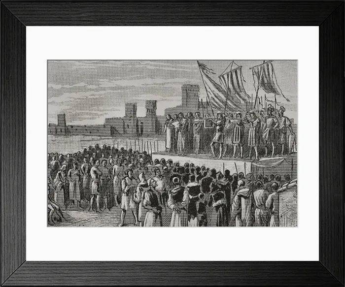 Framed Print : Proclamation of Ferdinand I of Aragon in Caspe, 1890. Creator: Unknown Framed Print : Proclamation of Ferdinand I of Aragon in Caspe, 1890. Creator: Unknown
