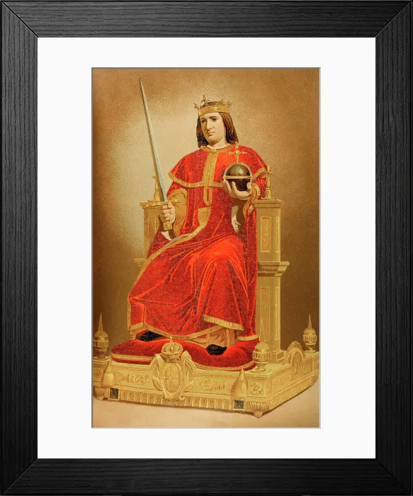 Framed Print : Ferdinand III of Leon and Castile, called the Saint (1199 / 1201-1252), King of Castile... 1889. Creator: Unknown Framed Print : Ferdinand III of Leon and Castile, called the Saint (1199 / 1201-1252), King of Castile... 1889. Creator: Unknown