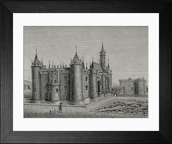 Framed Print : Castle of Marcoussis, near Rambouillet, France, c 17th century, (1877). Creator: Unknown Framed Print : Castle of Marcoussis, near Rambouillet, France, c 17th century, (1877). Creator: Unknown