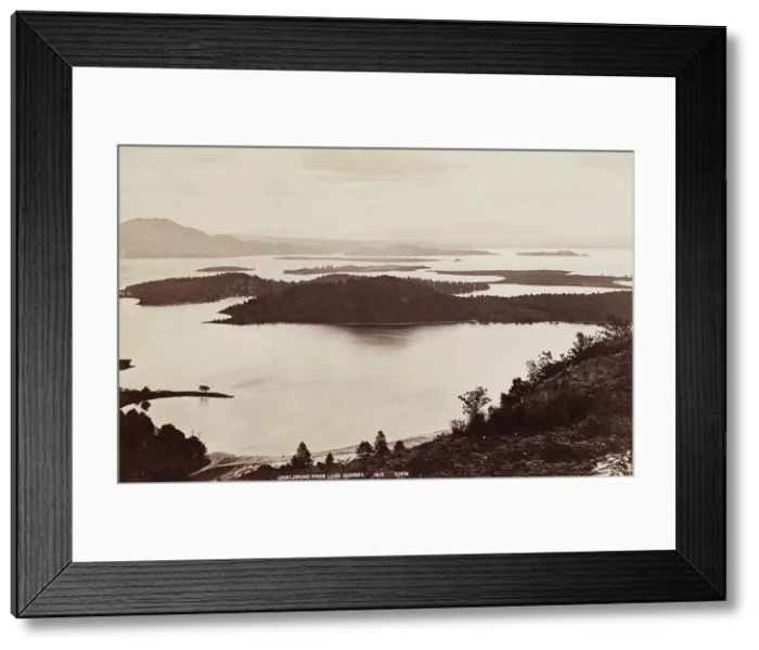 Framed Print : Loch Lomond from Luss Quarry, c1880. Creator: George Washington Wilson Framed Print : Loch Lomond from Luss Quarry, c1880. Creator: George Washington Wilson