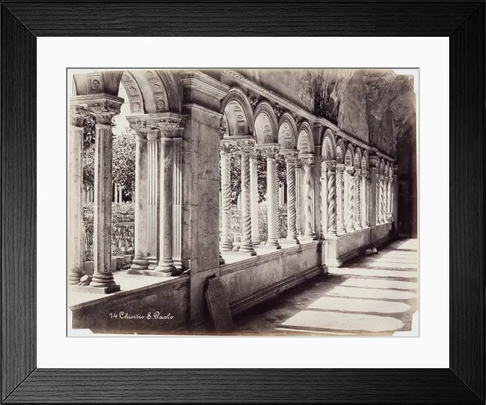 Framed Print : Chiostro S. Paolo, Rome, between 1850 and 1900. Creator: Unknown Framed Print : Chiostro S. Paolo, Rome, between 1850 and 1900. Creator: Unknown