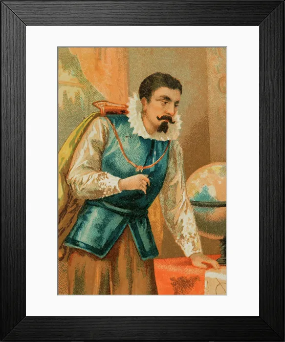 Framed Print : Kepler in the observatory in Prague, (Detail), 1886. Creator: Unknown Framed Print : Kepler in the observatory in Prague, (Detail), 1886. Creator: Unknown