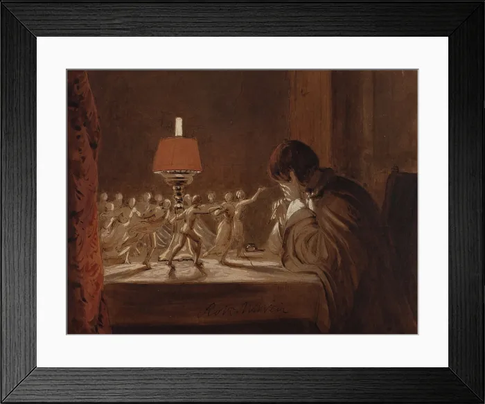 Framed Print : The Poet's Dream, c1830. Creator: Robert Walter Weir. The Poet's Dream, c1830. Creator: Robert Walter Weir Framed Print : The Poet's Dream, c1830. Creator: Robert Walter Weir. The Poet's Dream, c1830. Creator: Robert Walter Weir