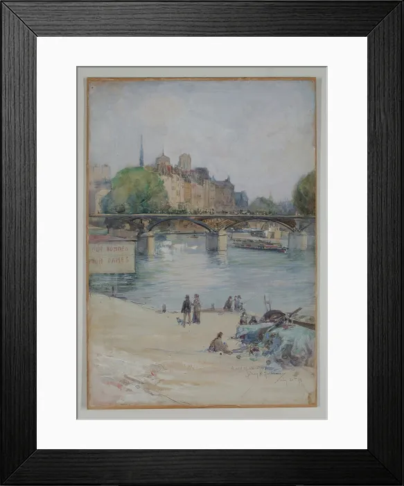 Framed Print : A Bit of Old Paris, 1898. Creator: Sydney Hartman Framed Print : A Bit of Old Paris, 1898. Creator: Sydney Hartman